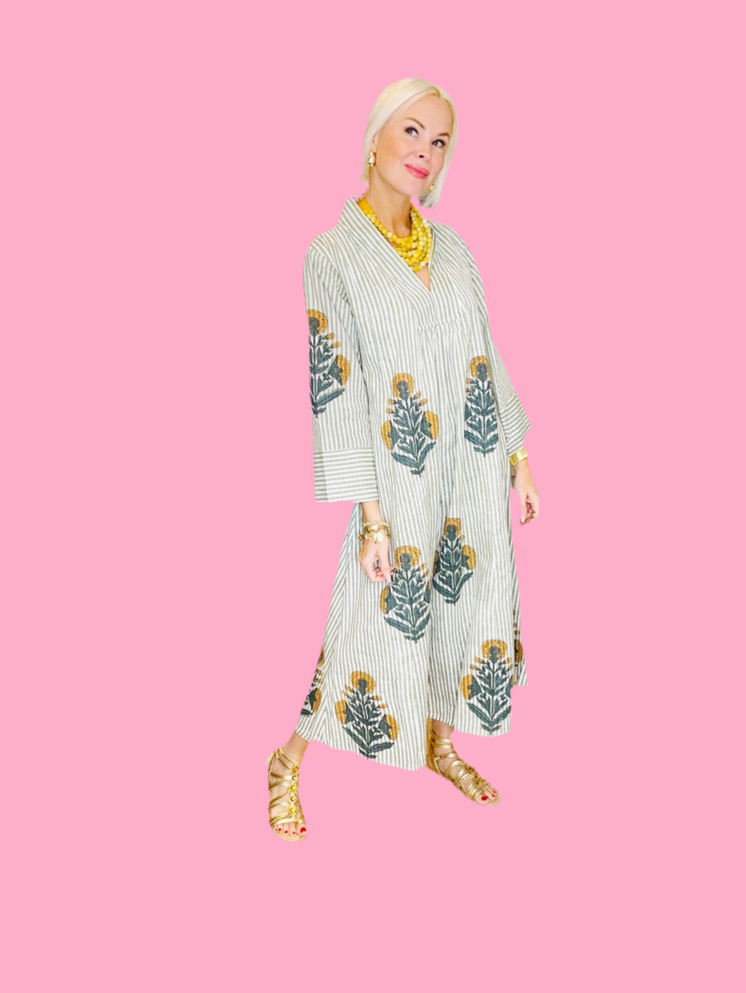 Pre-Order Crème Brûlée Caftan Dress