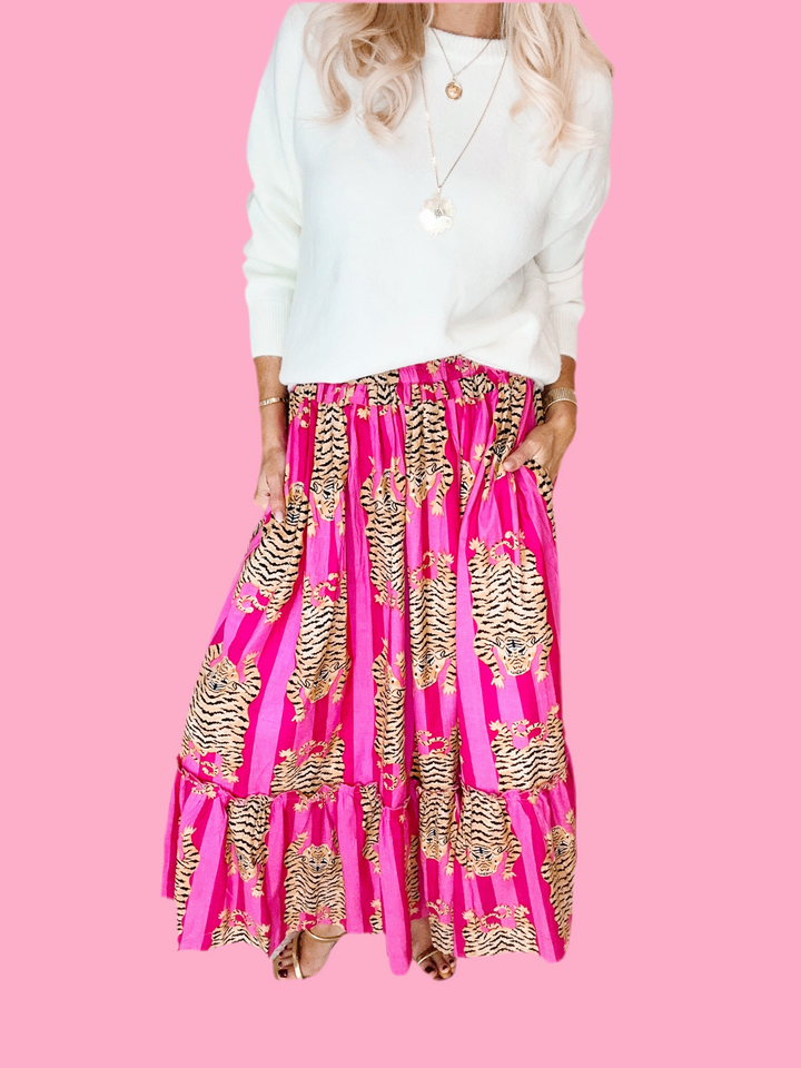 Eye of the Tiger Maxi Skirt