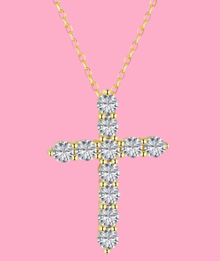 CZ Cross Necklace