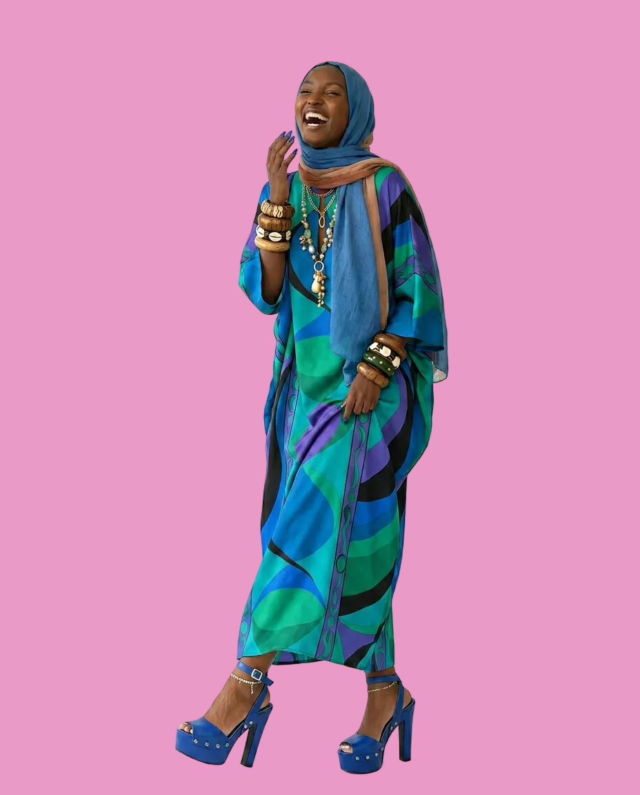 Limitless Printed Maxi Kaftan