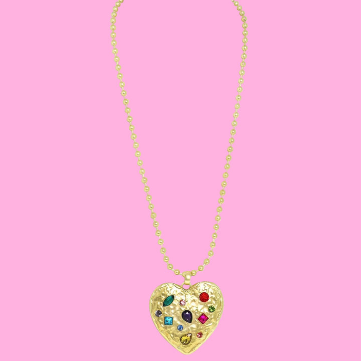 Heart Gemstone Necklace
