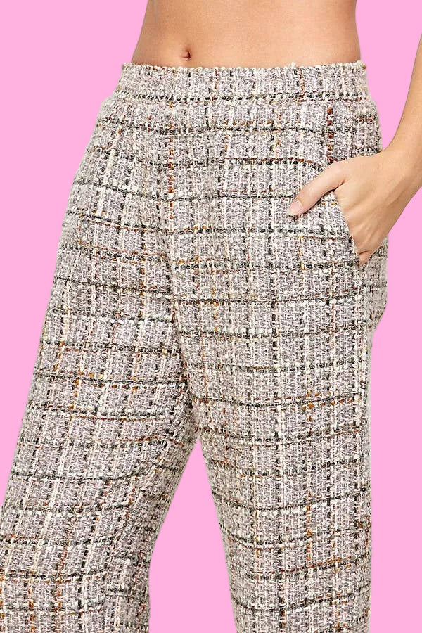 TWEED JOGGER PANTS