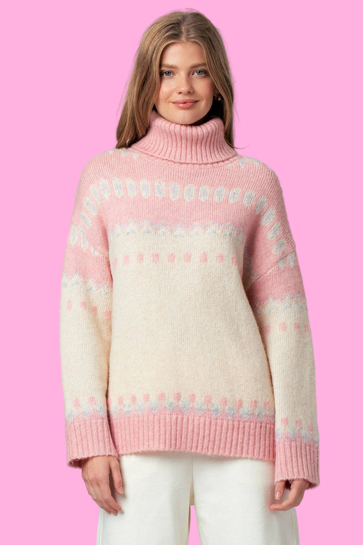 The Rose Fair Isle Turtleneck