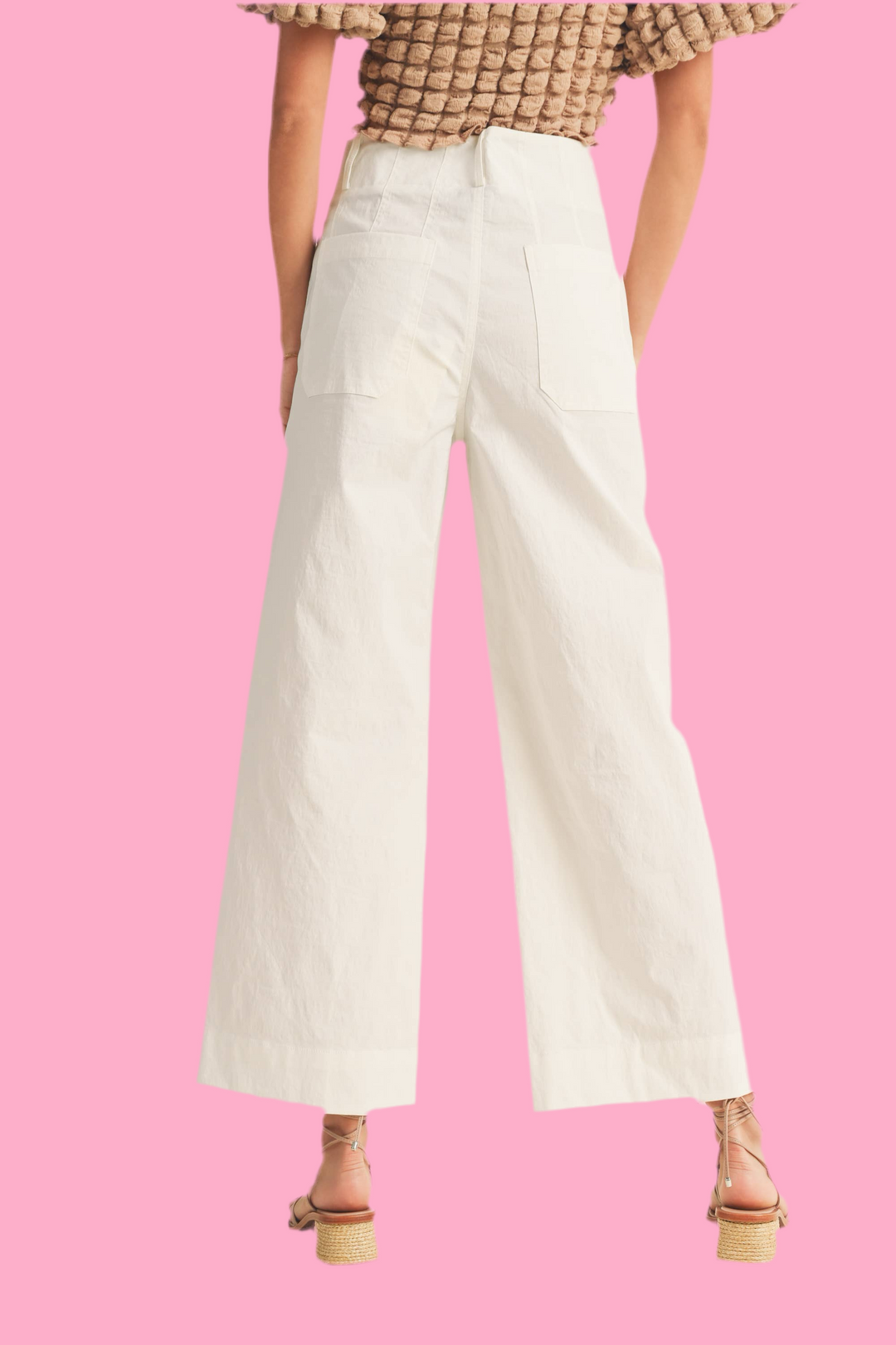 STRETCHED FABRIC FRONT POCKET PANTS