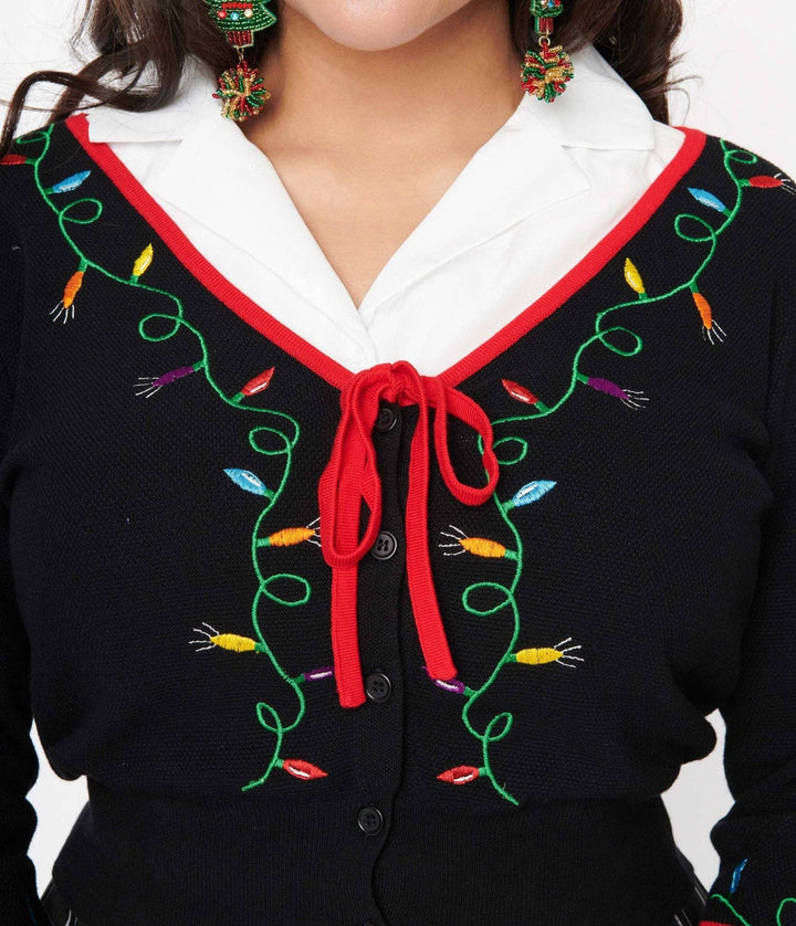 Holiday Lights Crop Cardigan