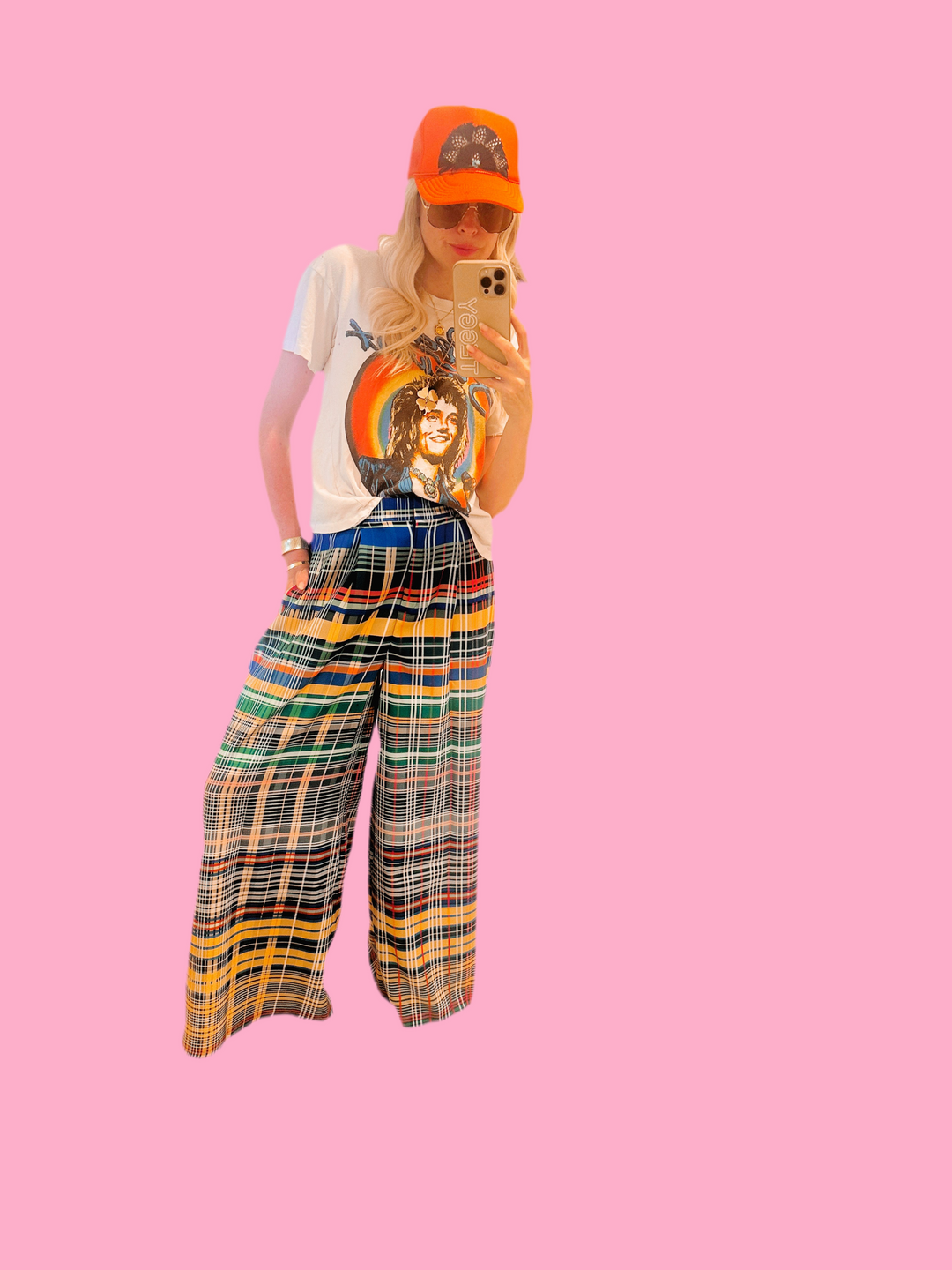 Rainbow Plaid Pants