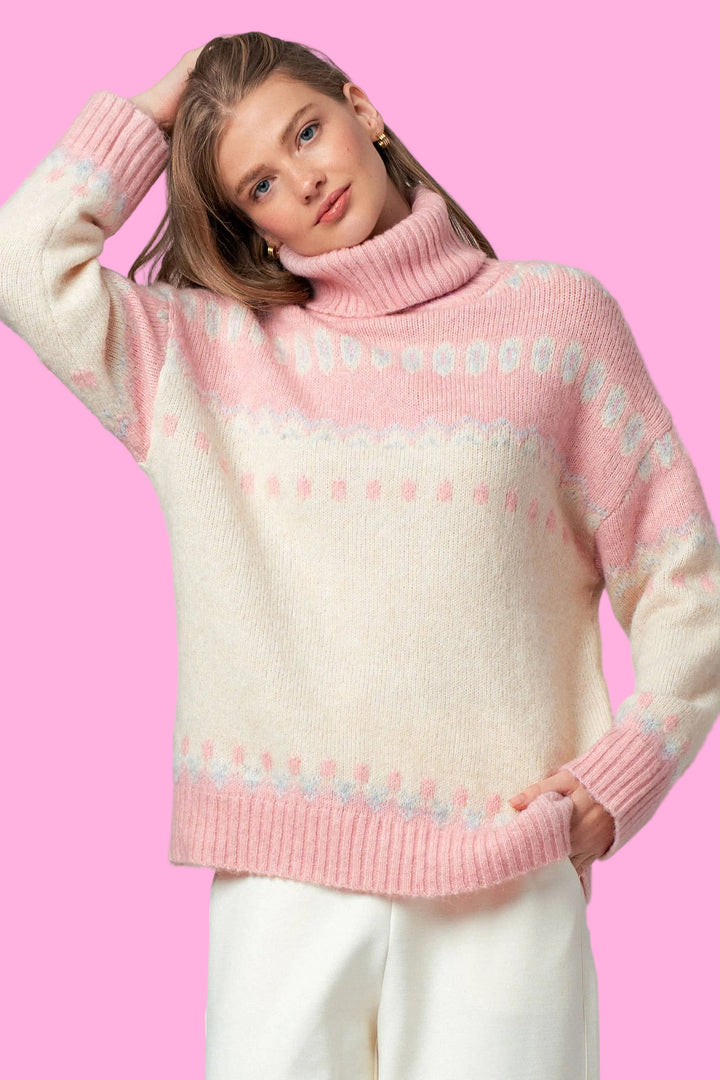 The Rose Fair Isle Turtleneck