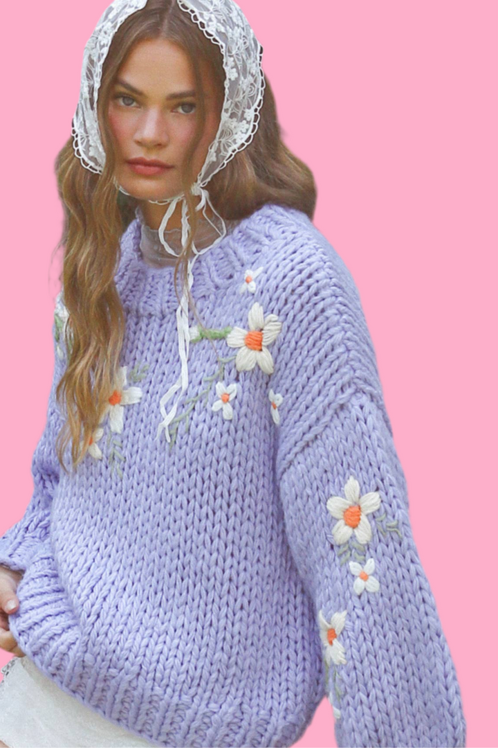 Daisy Chunky Knit Sweater