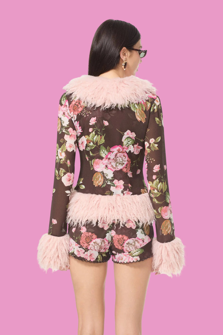 Simone Top - Chocolate Rose