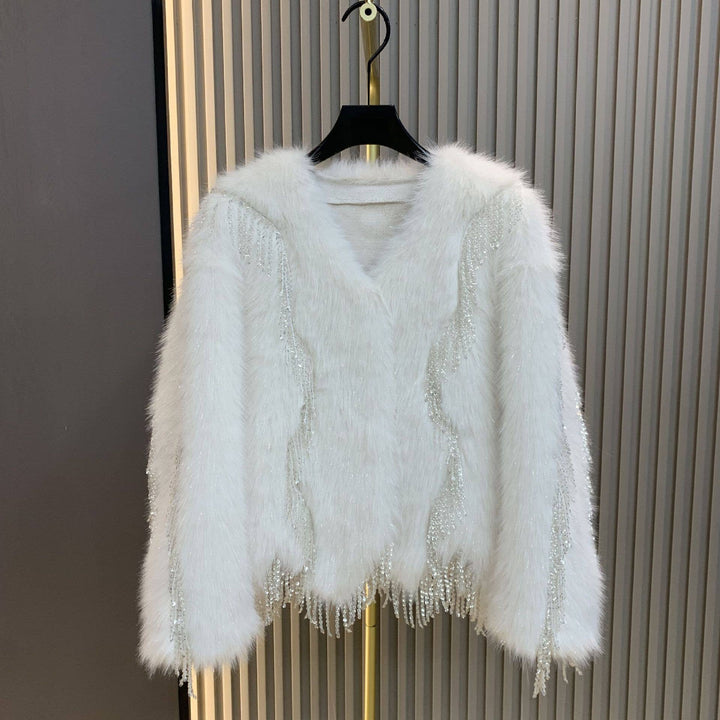 PRE-ORDER Laney Faux Fur Sparkle Coat