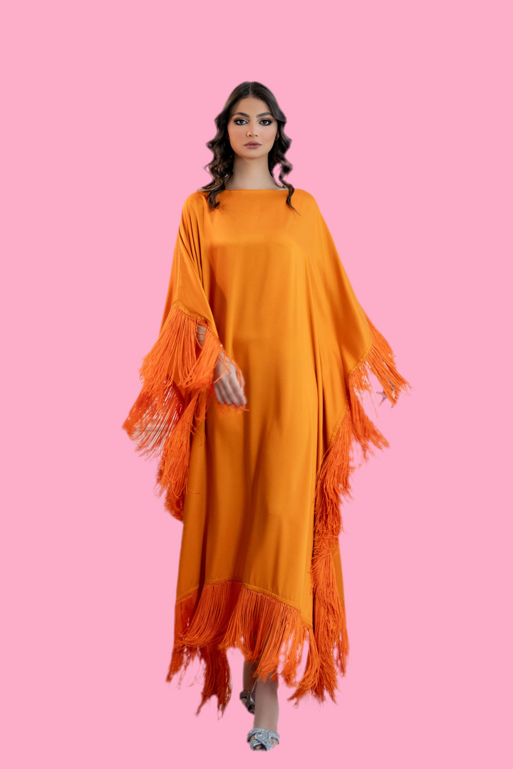 Pre-Order Latifa Fringe Caftan Dress