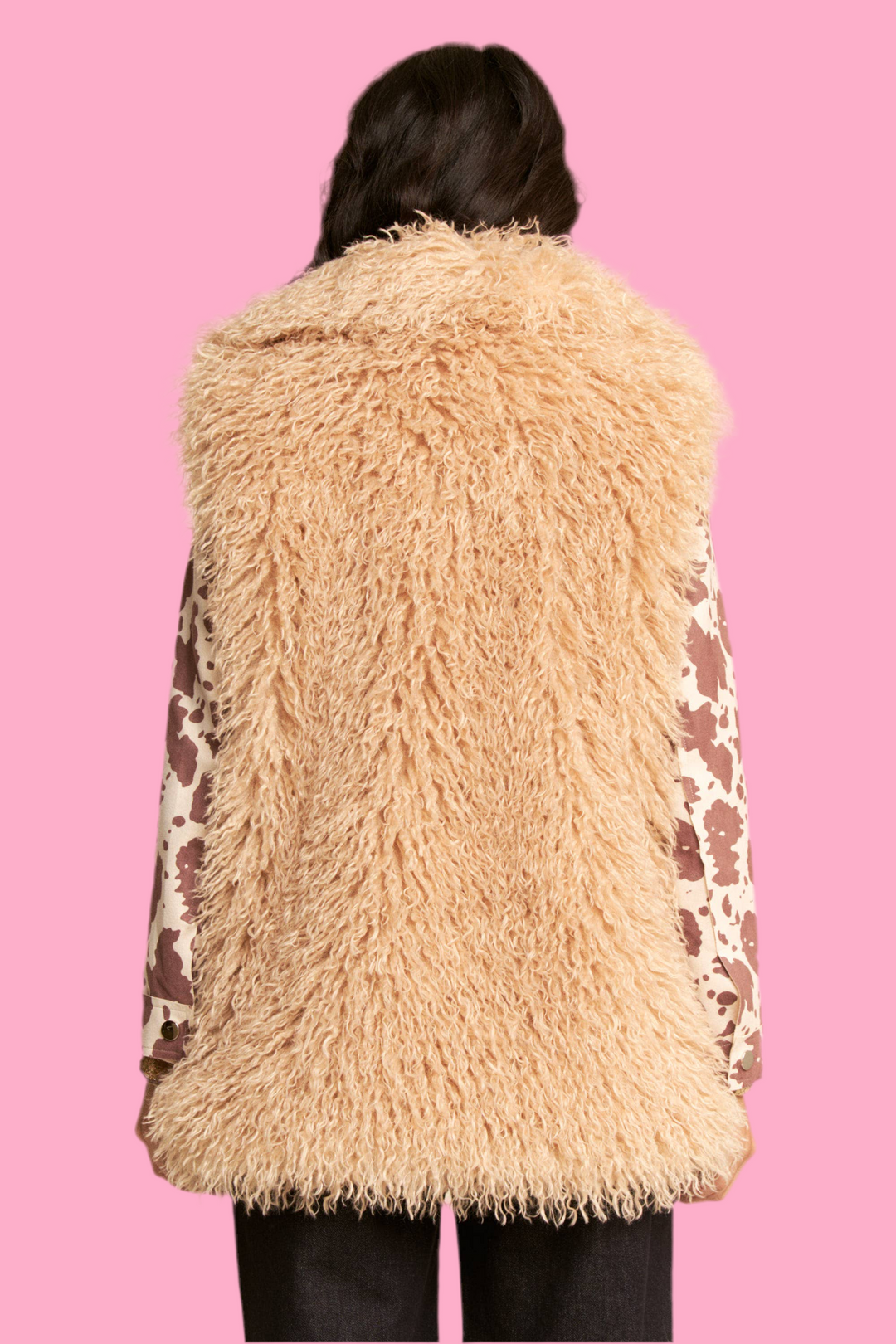 FAUX SHEARLING SHAGGY VEST