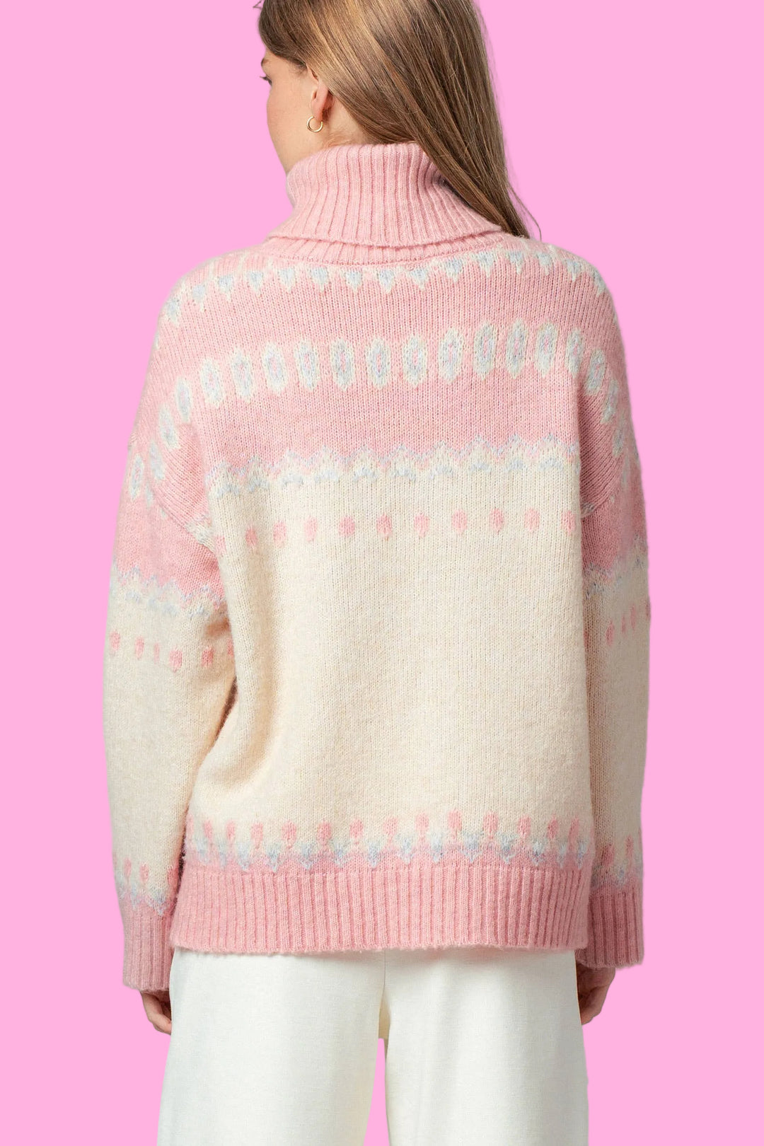 The Rose Fair Isle Turtleneck