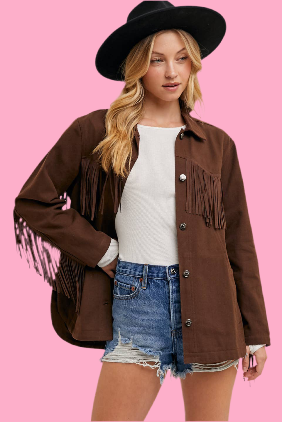 The Denny Fringe Denim Jacket