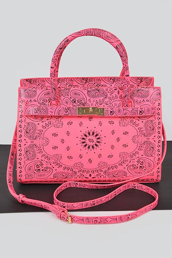 The Fort Worth Neon Bandana Tote