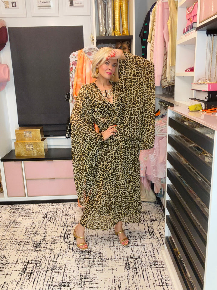 Jacara Leopard Kimono