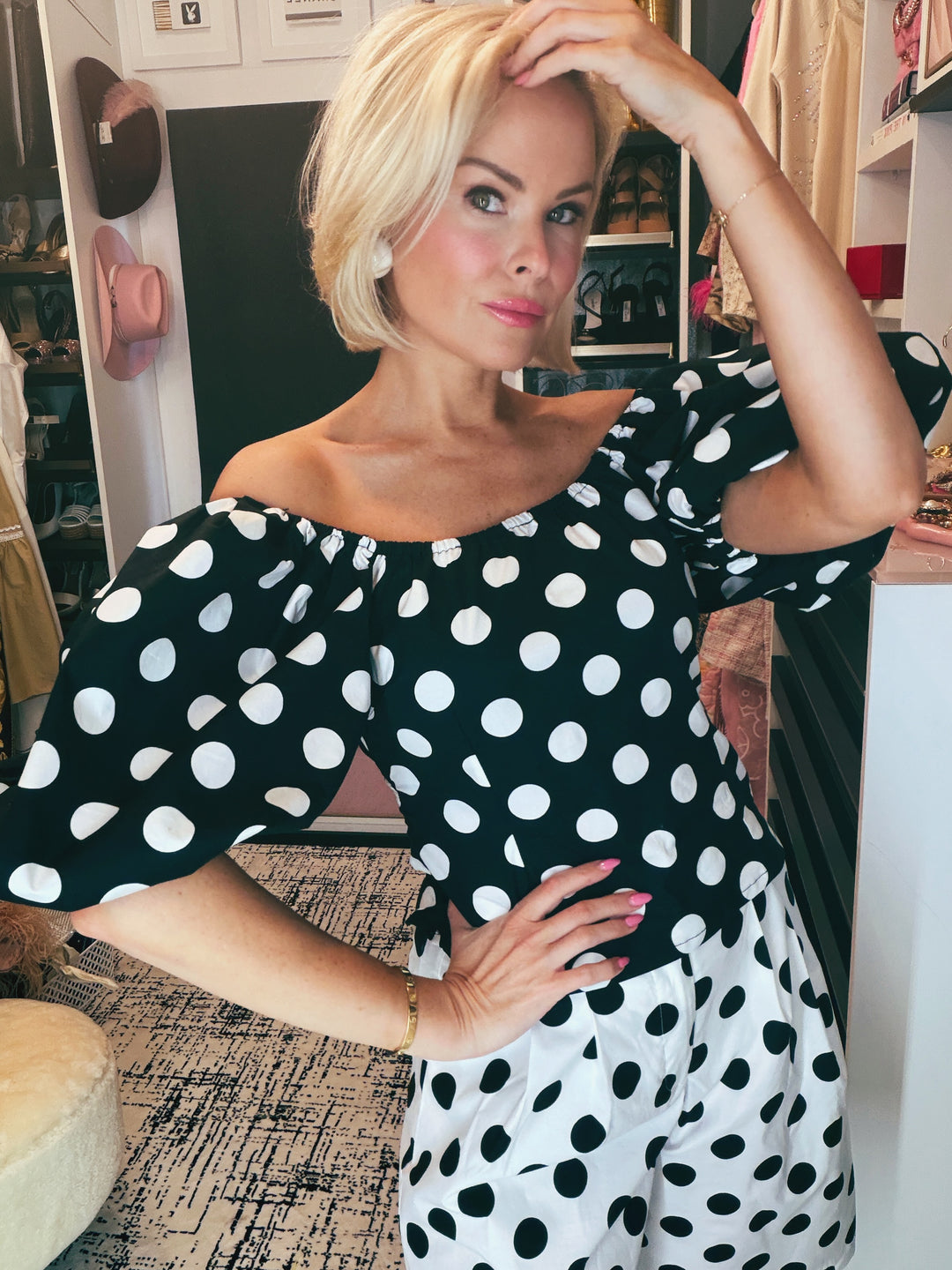 Monique Polka Dot Top
