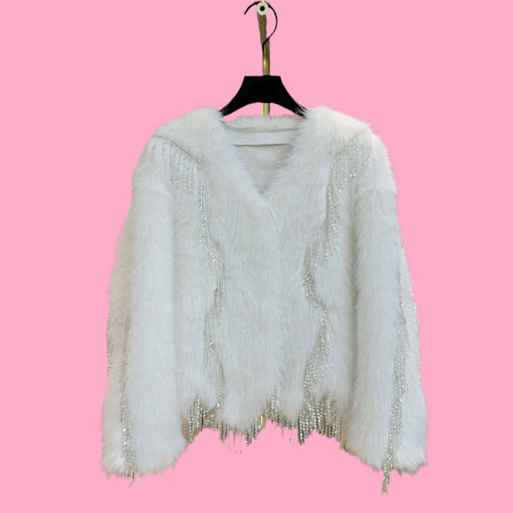 Laney Faux Fur Sparkle Coat