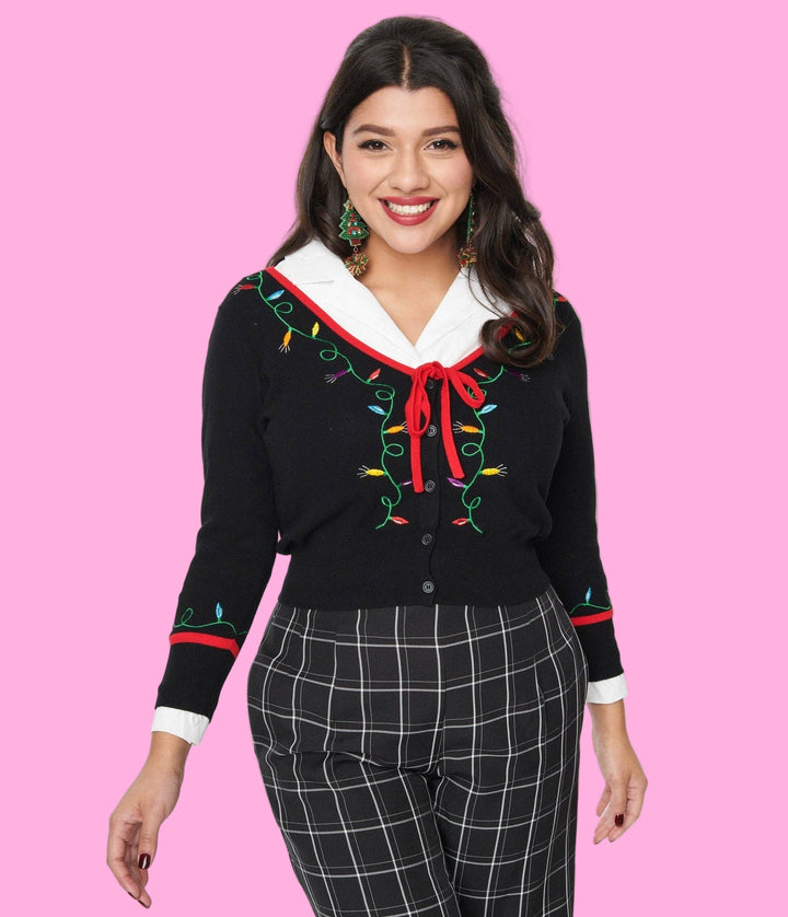 Holiday Lights Crop Cardigan