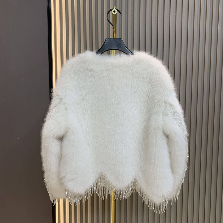 PRE-ORDER Laney Faux Fur Sparkle Coat