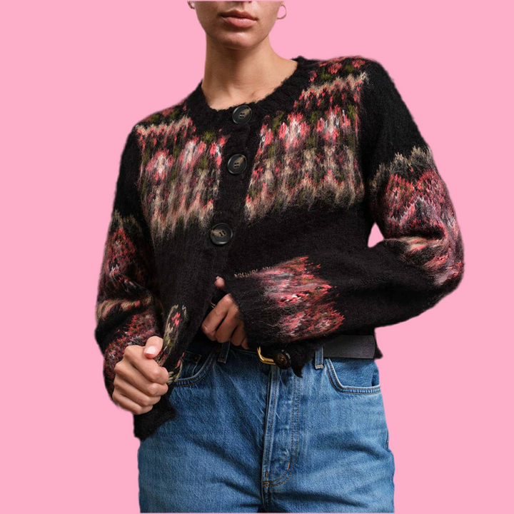 Farrah Fuzzy Knit Cardigan