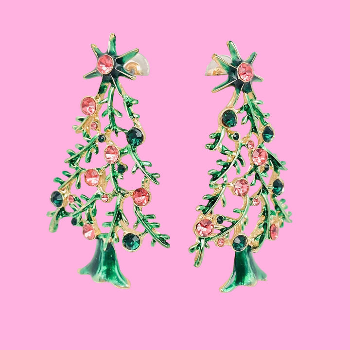The Beverly Hills Christmas Tree Earrings