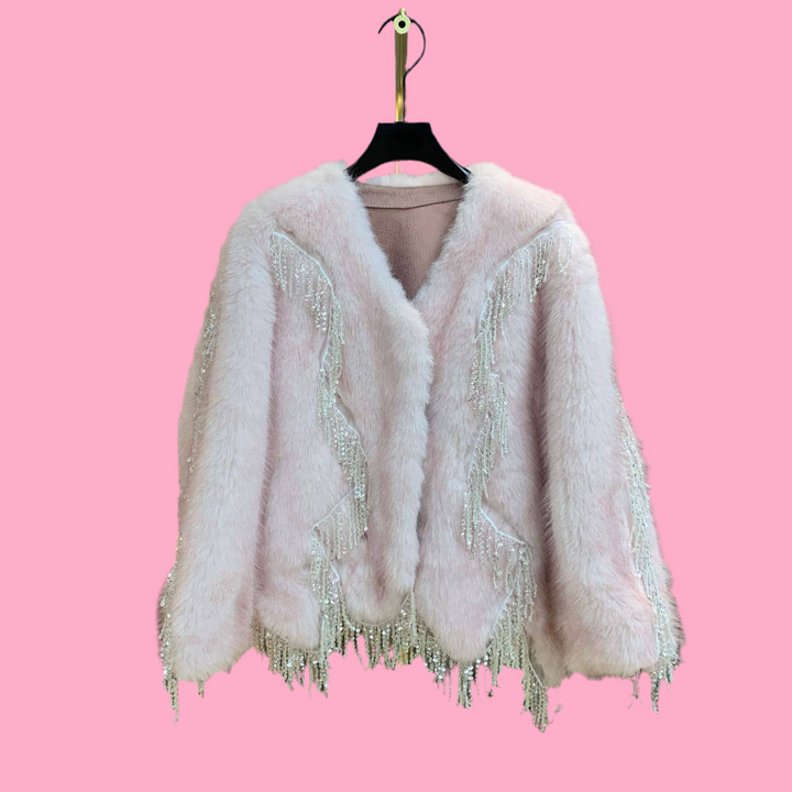 Laney Faux Fur Sparkle Coat