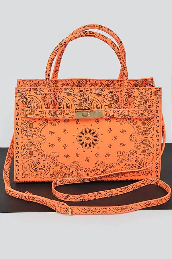The Fort Worth Neon Bandana Tote