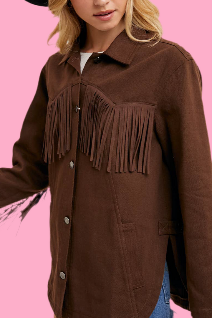 The Denny Fringe Denim Jacket