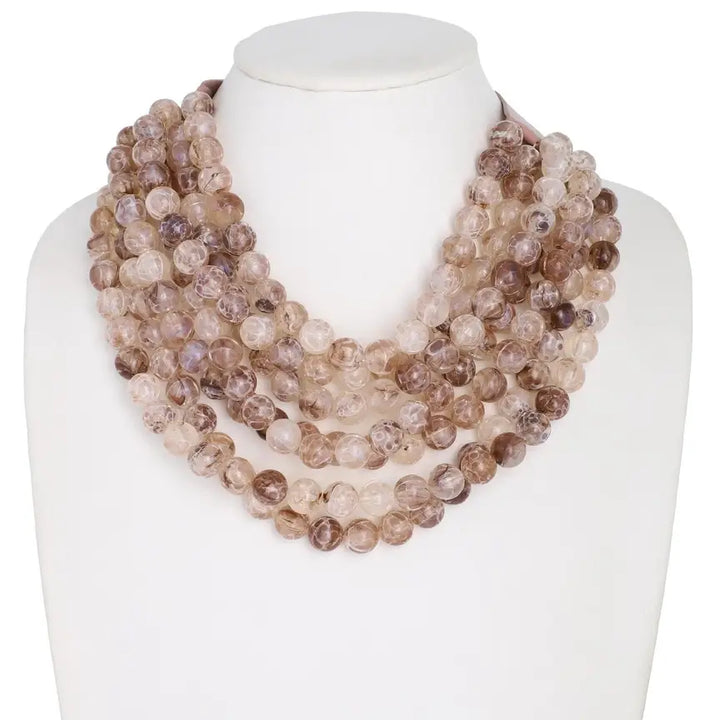 CHUNKY BEADED LAYERED NECKLACE