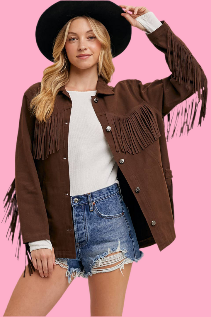 The Denny Fringe Denim Jacket