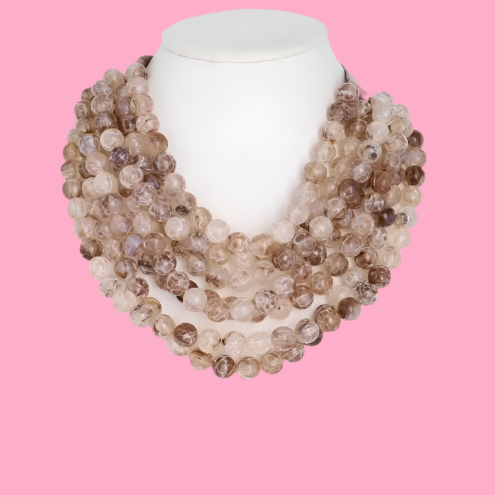 CHUNKY BEADED LAYERED NECKLACE