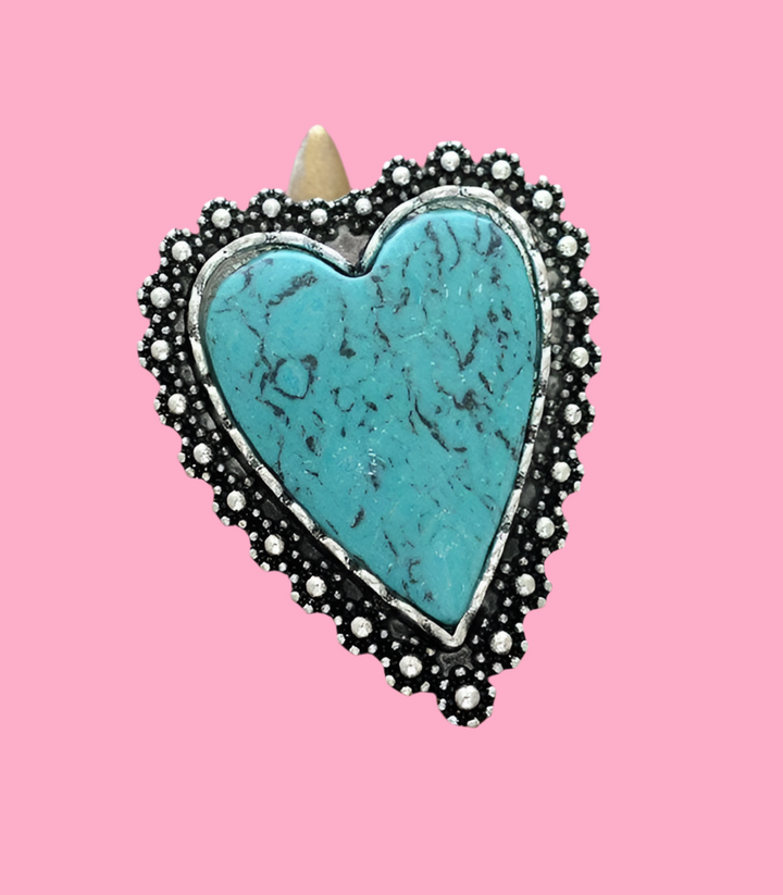 Western Statement Heart Ring