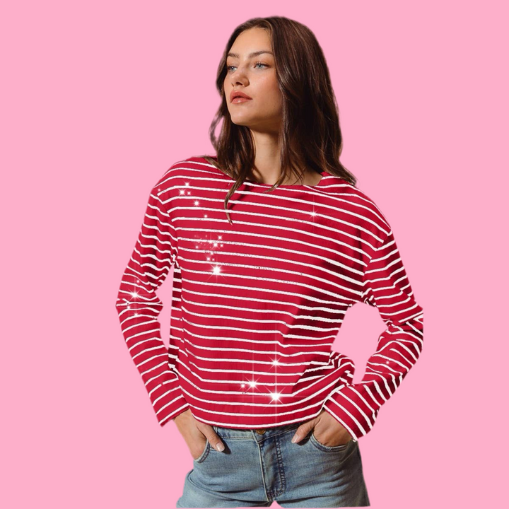 Candy Cane Striped Top