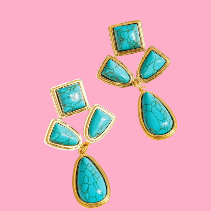 Western Turquoise Earring