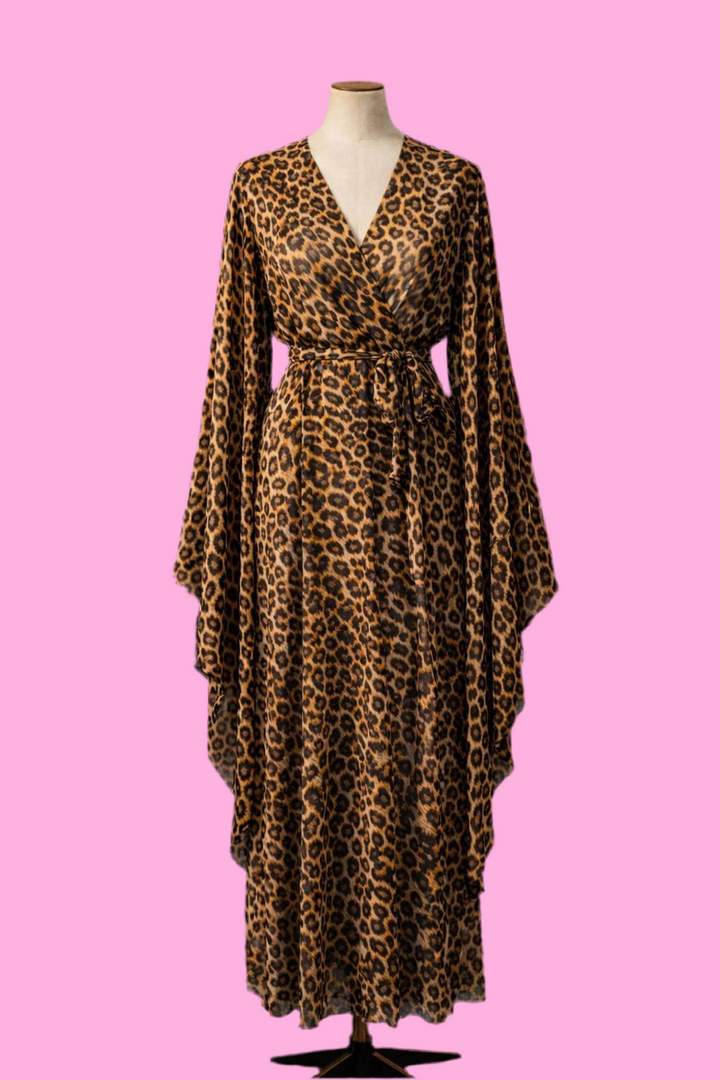 Jacara Leopard Kimono