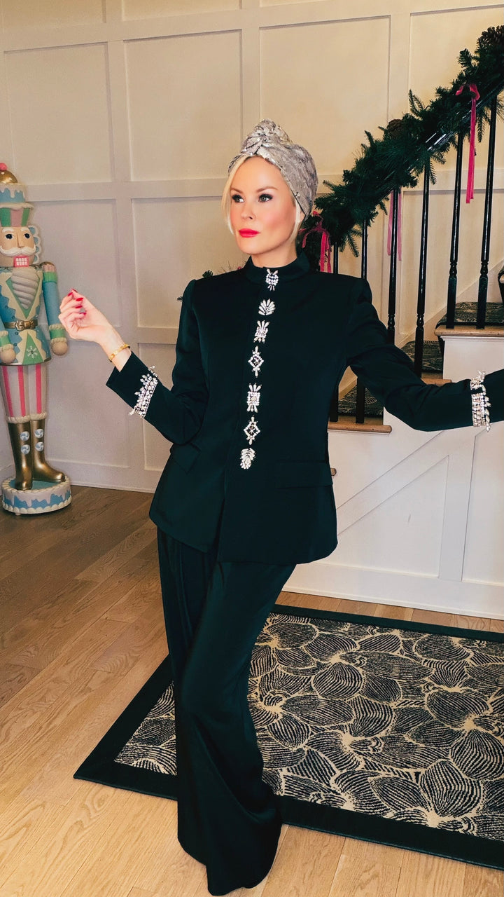 The Tally Hand-Beaded Diamond Suit