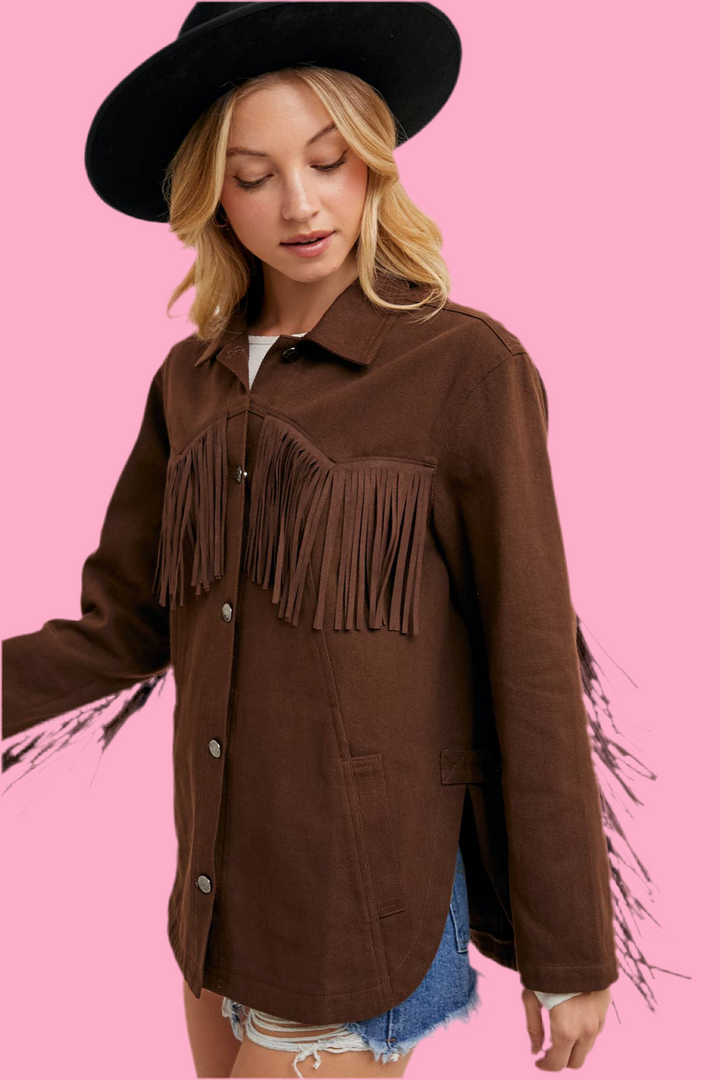 The Denny Fringe Denim Jacket