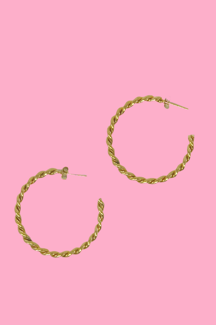 Twisted Sister Hoop Earrings