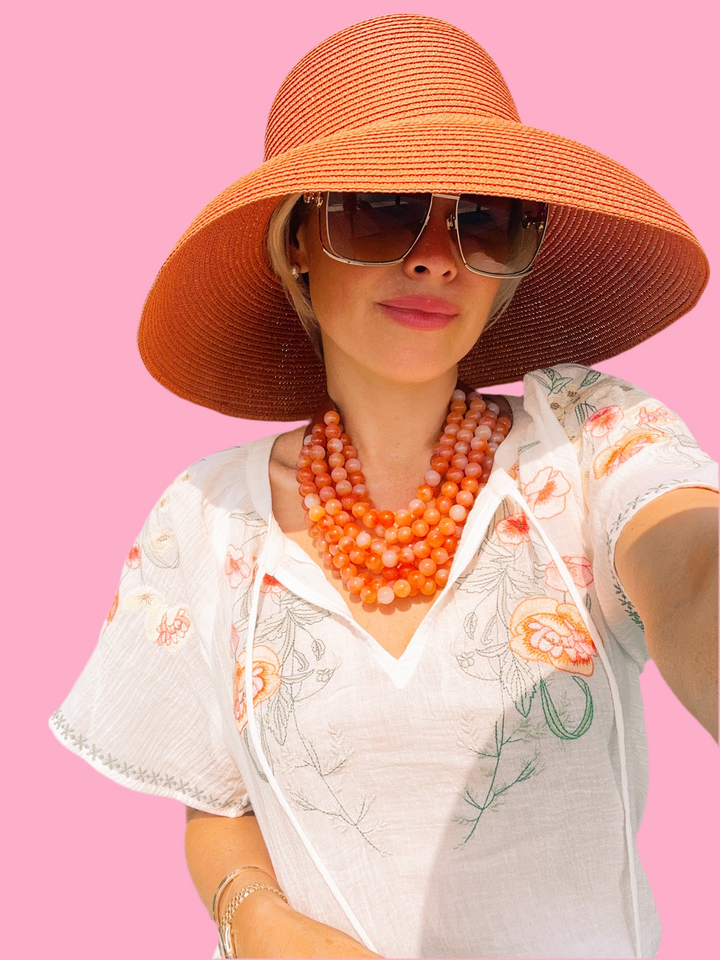 CHUNKY BEADED LAYERED NECKLACE