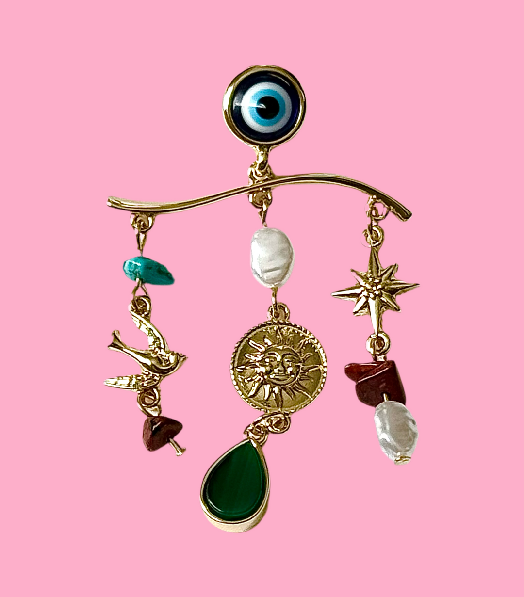  Charm Chandelier Earring