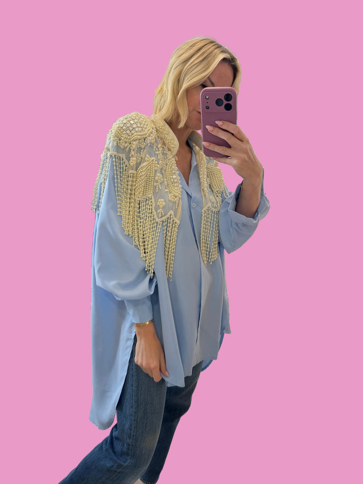 Pre-Order Beaded Pearl Cape