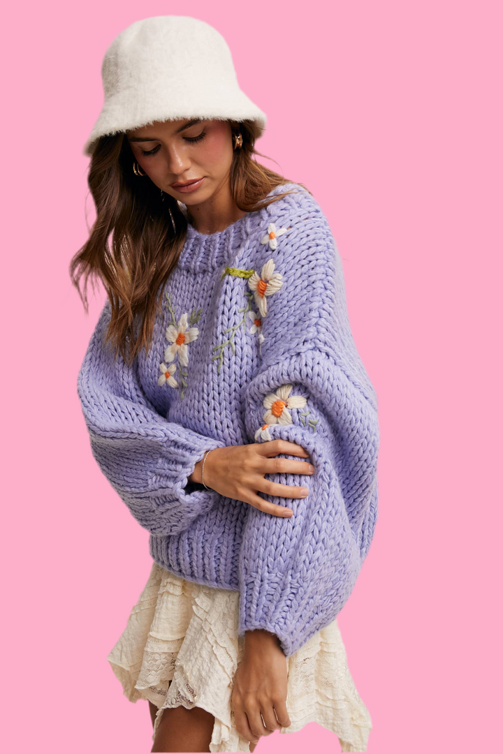 Daisy Chunky Knit Sweater
