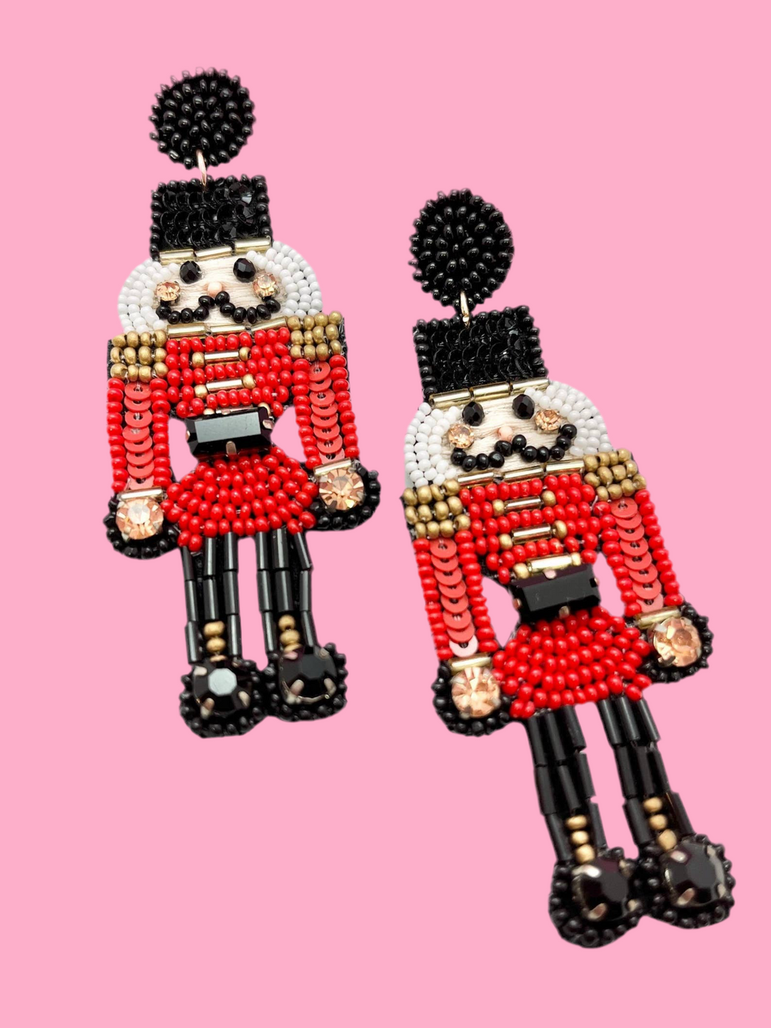 Red Nutcracker Earrings