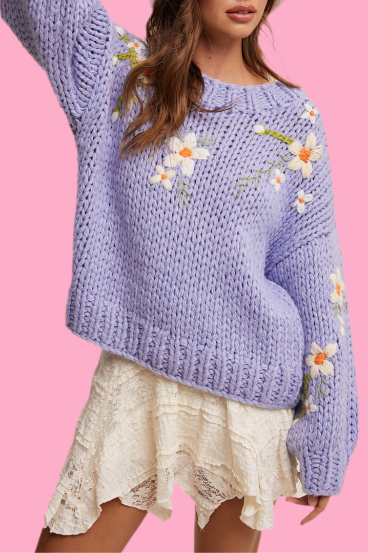 Daisy Chunky Knit Sweater