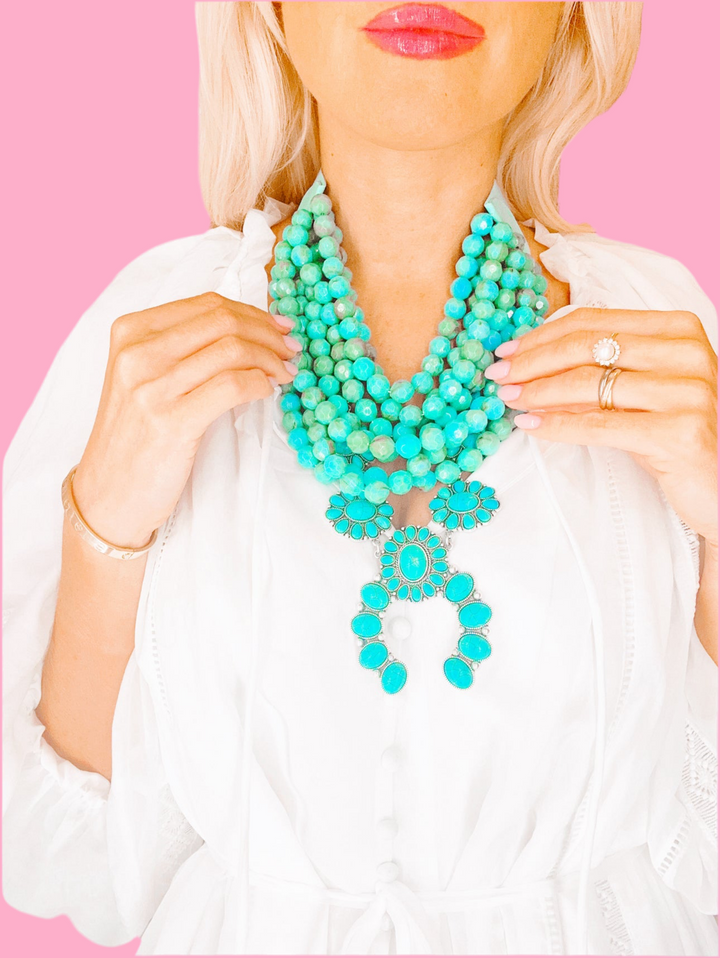 CHUNKY BEADED LAYERED NECKLACE