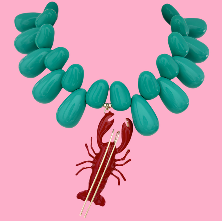 Resin Bead Statement Necklace