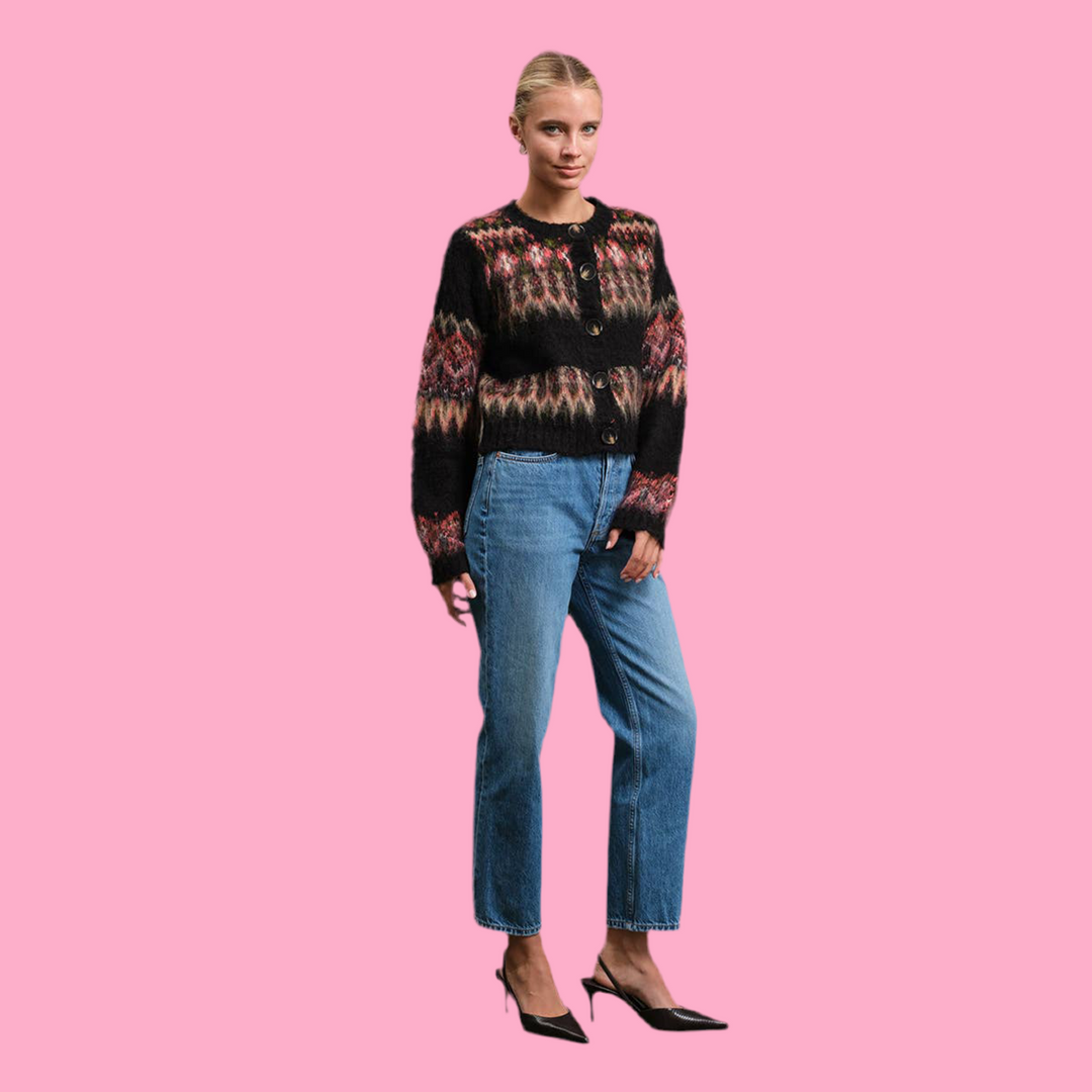 Farrah Fuzzy Knit Cardigan