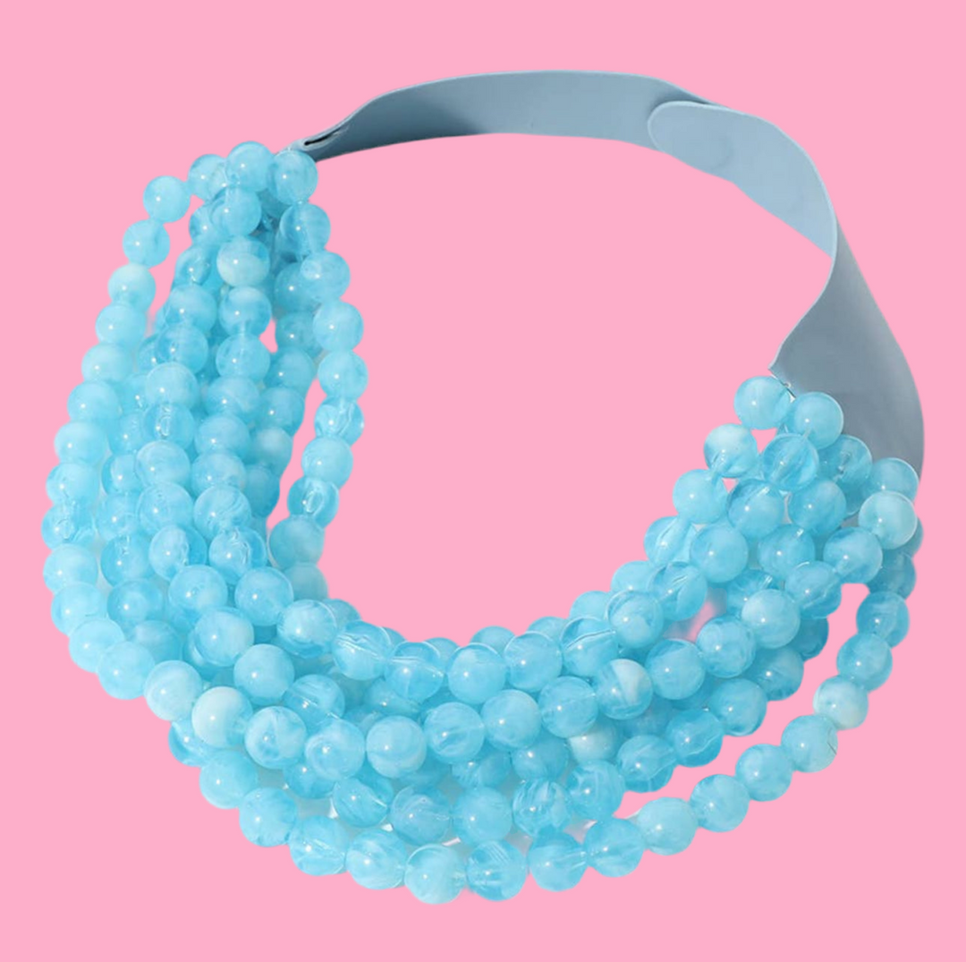 CHUNKY BEADED LAYERED NECKLACE