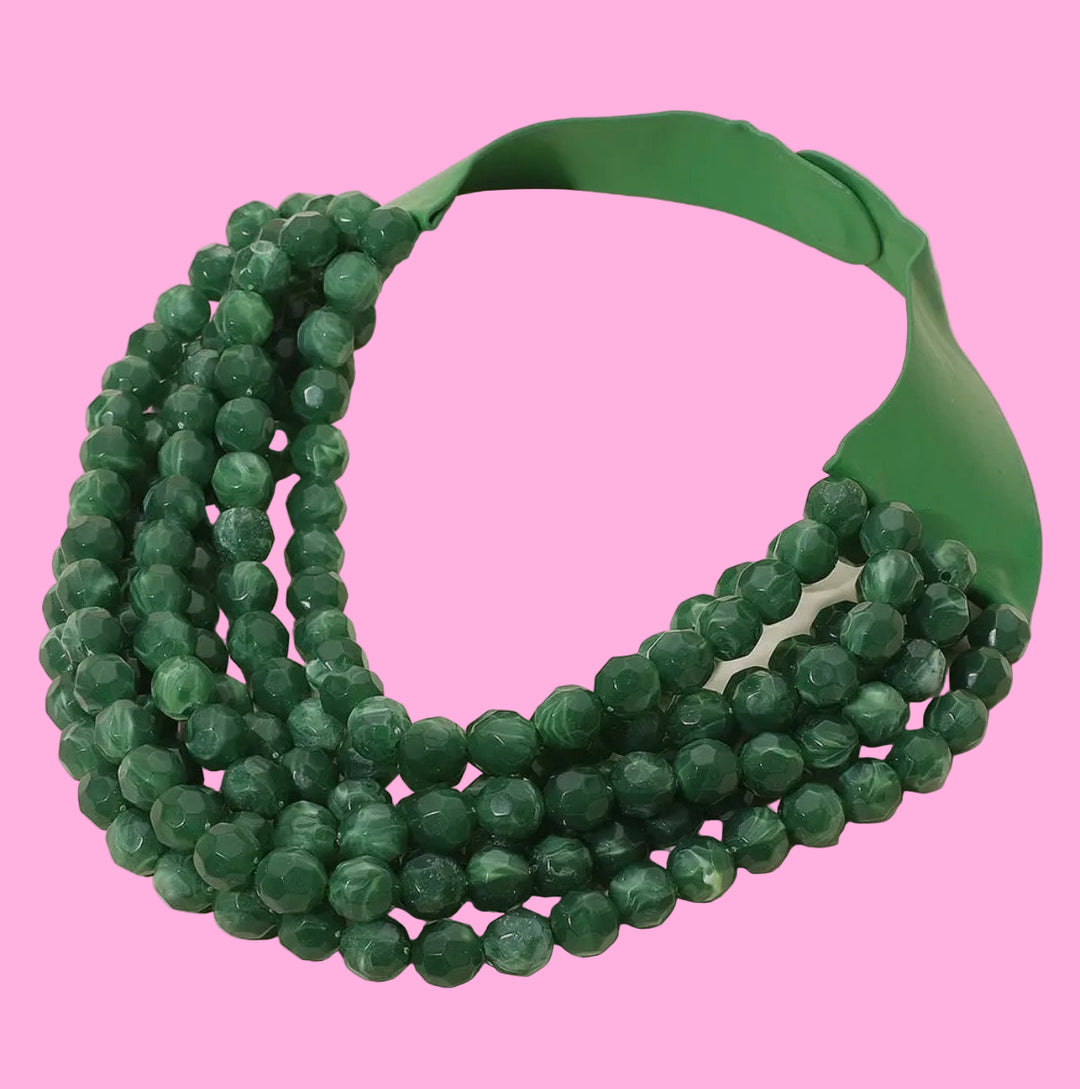 CHUNKY BEADED LAYERED NECKLACE